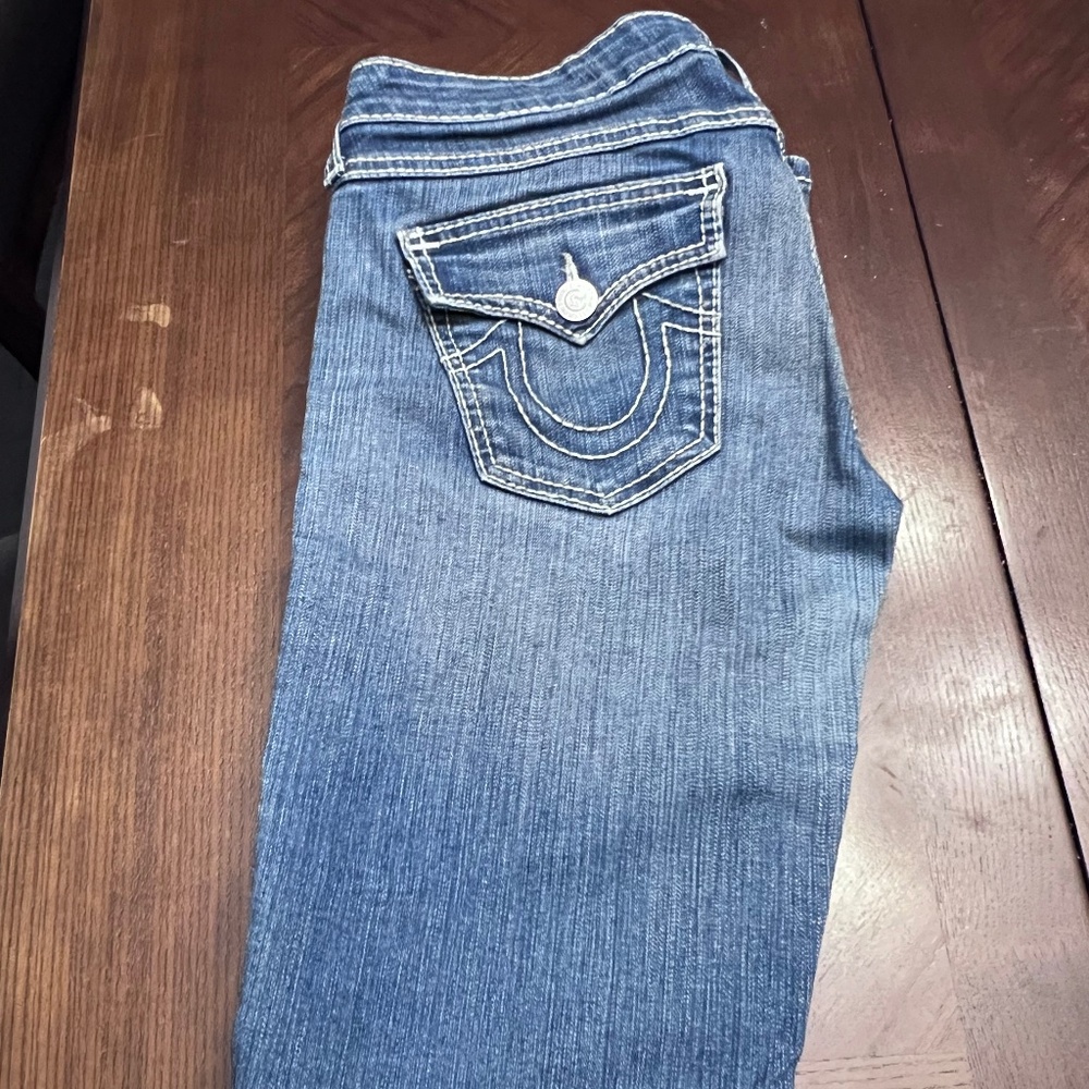 Women's True Religion Jeans 30 Becky Bootcut Low Rise Flare